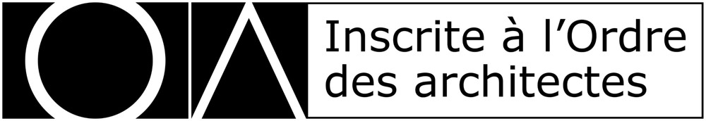 Inscrite à l’Ordre des architectes